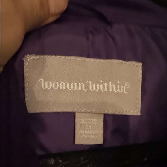 Woman Within Deep Purple Vest - Picture 3 of 3